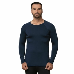 Camiseta Proteção Uv Térmica Masculina Azul