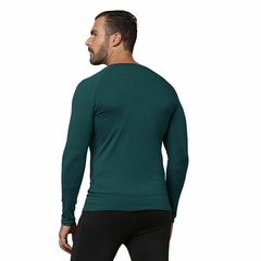 Camiseta Proteção Uv Térmica Masculina Verde - comprar online