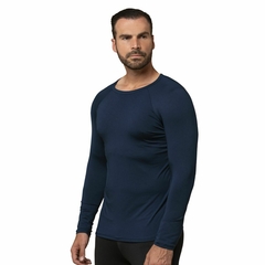 Camiseta Proteção Uv Térmica Masculina Azul na internet