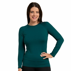 Camiseta Proteção Uv 50+ Térmica Feminina Verde na internet