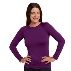 Camiseta Proteção Uv 50+ Térmica Feminina Roxa