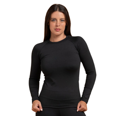 Camiseta Proteção Uv 50+ Térmica Feminina Preta - The UNI