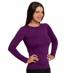 Camiseta Proteção Uv 50+ Térmica Feminina Roxa - comprar online