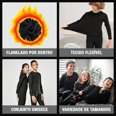 Calça Térmica Infantil Segunda Pele Frio Masculina - loja online