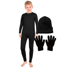 Kit Frio Completo Infantil ( Blusa + Calça + Gorro + Luva ) Flanelado Menino