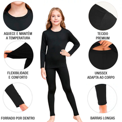 Kit Frio Completo Infantil ( Blusa + Calça + Gorro + Luva ) Flanelado Menino