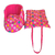 Kit Transporte Bolsa Colchonete Impermeável Pop Dog Rosa