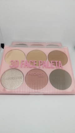 Paleta 3D Face Febella, Face, Contorno,Blush e Iluminador. - comprar online