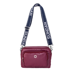 CrossBody Laura Metálica Berenjena - comprar en línea