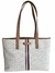 Bolsa Tote Tommy Hilfiger Blanco con Café