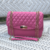 Bolsa Em Couro Pink Menor Com Tampa Matelassê Mini Waleska - comprar online