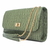 Bolsa Em Couro Tiracolo Verde Textura Thais Hendy Bag