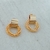 Brinco Argola Aros Banhado a Ouro 18k Hipoalergênico