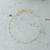 Pulseira de bolinha banhado em ouro 18k hipoalergênico