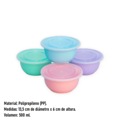 Bowl Cerealero C/ tapa 500ml