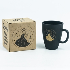 JARRO MUG VIDRIO SIGNOS ZODIACO NEGRO EN CAJA - tienda online