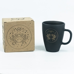 JARRO MUG VIDRIO SIGNOS ZODIACO NEGRO EN CAJA - comprar online