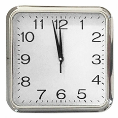 Reloj de pared cuadrado 25cm - comprar online