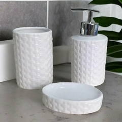 set de baño x 3 porcelana