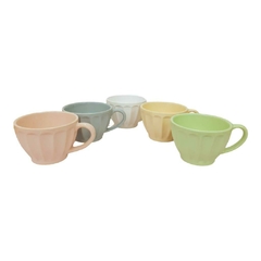 Taza Facetada ceramica 250ml