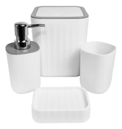 Set x 4 piezas para Baño con tacho