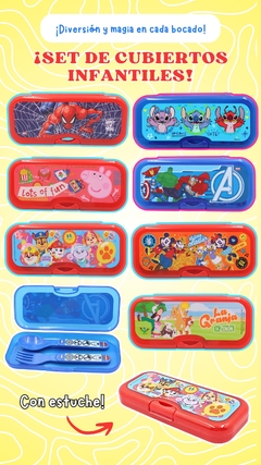 Set de cubiertos infantiles con estuche