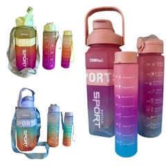 Set x 3 botella Motivacional Sport OFERTA