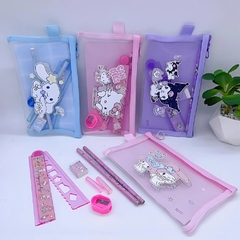 Kit de Escolar Utiles Sanrio 7PCS Con cartuchera