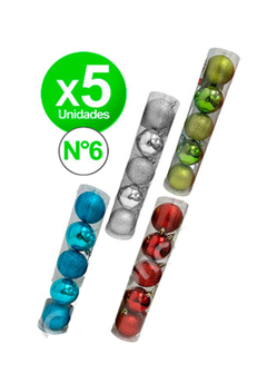 SET X 5 BOCHAS NAVIDEÑAS N°6