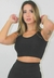 Top Fitness Feminino Preto Cropped | REF: LX134