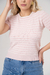 Blusa Clareslan Trabalhada com Listras - Clareslan