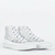 Tenis converse all star hi • prata puro/bco/bco - comprar online