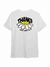 T-shirt happy girassol • branco