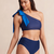 Bikini Minimal Chic Arched Blue With Bow Mermaid Beach Wear - comprar online