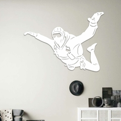 Quadro Escultura Salto de Paraquedas, em Acrílico - Parede Com Estilo | Arte e design Atual