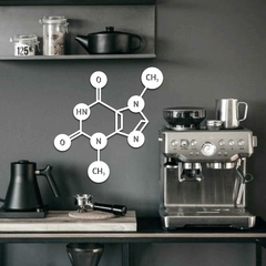 Quadro Escultura de Parede Fórmula Química Cafeína, em Acrílico na internet