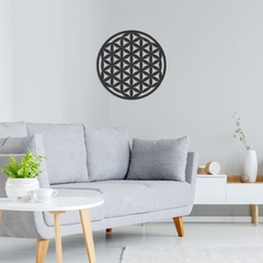 Quadro Escultura de Parede, Mandala da Vida, em Acrílico, Relevo - comprar online