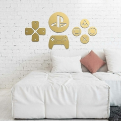 Conjunto Decoração Gamer em Acrílico