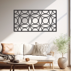 Quadro Escultura de Parede, Painel Abstrato Circulos, em Acrílico - comprar online