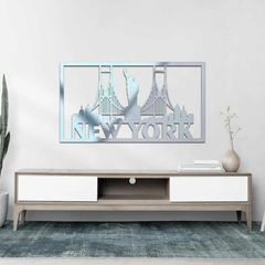 Quadro Escultura de Parede, Skyline New York - loja online