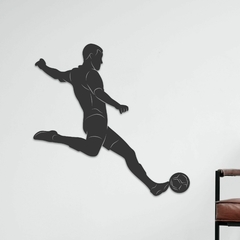 Quadro Escultura de Parede Jogador de Futebol 02, em Acrílico - Parede Com Estilo | Arte e design Atual