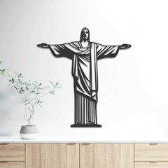 Quadro Escultura de Parede Cristo Redentor, Rio, em Acrílico - comprar online