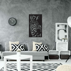 Quadro Escultura de Parede Zebra, em Acrílico - comprar online