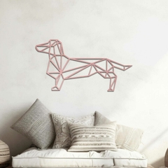 Quadro Escultura de Parede Cachorro Dauchshund Origami, em Acrílico - comprar online