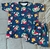 Pijama adulto verano FULL PRINT con bolsillo Mickey navidad