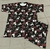 Pijama adulto verano FULL PRINT con bolsillo Snoopy negro