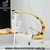 Torneira Dourada Banheiro Monocomando Cascata Misturador - comprar online