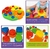 Quebra Cabeça Brinquedo Educativo Para Bebês Peças Geométricas Bloco de Montar - loja online