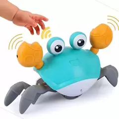 Brinquedo interativo de caranguejo para crianças