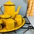 Kit Cafezinho 4,5 Amarelo Granitado na internet